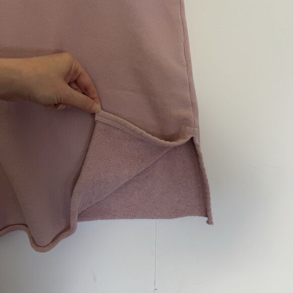 Eileen Fisher Med Hi Crew Neck Long Tunic Light Plum Lagenlook Boxy Made In Peru - Picture 10 of 14